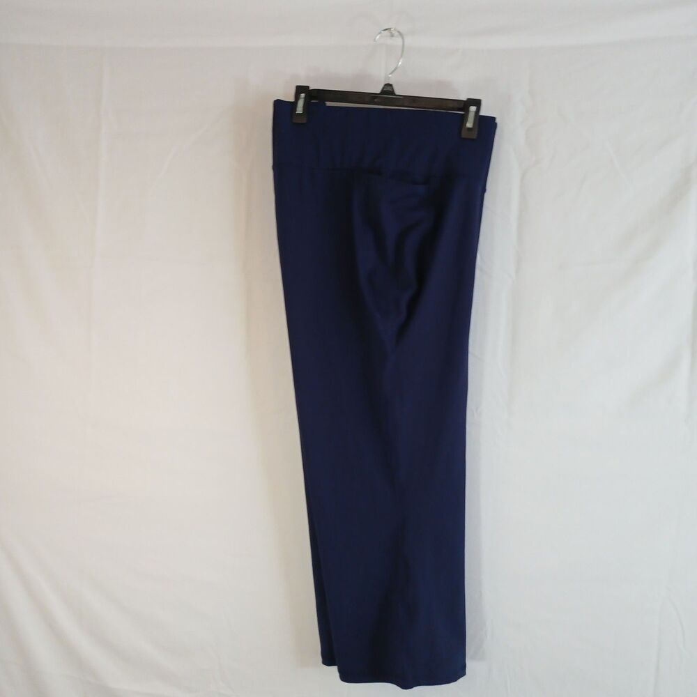 LIVI for Lane Bryant blue wicking flare capri stretch active wear sz 26 yoga gym